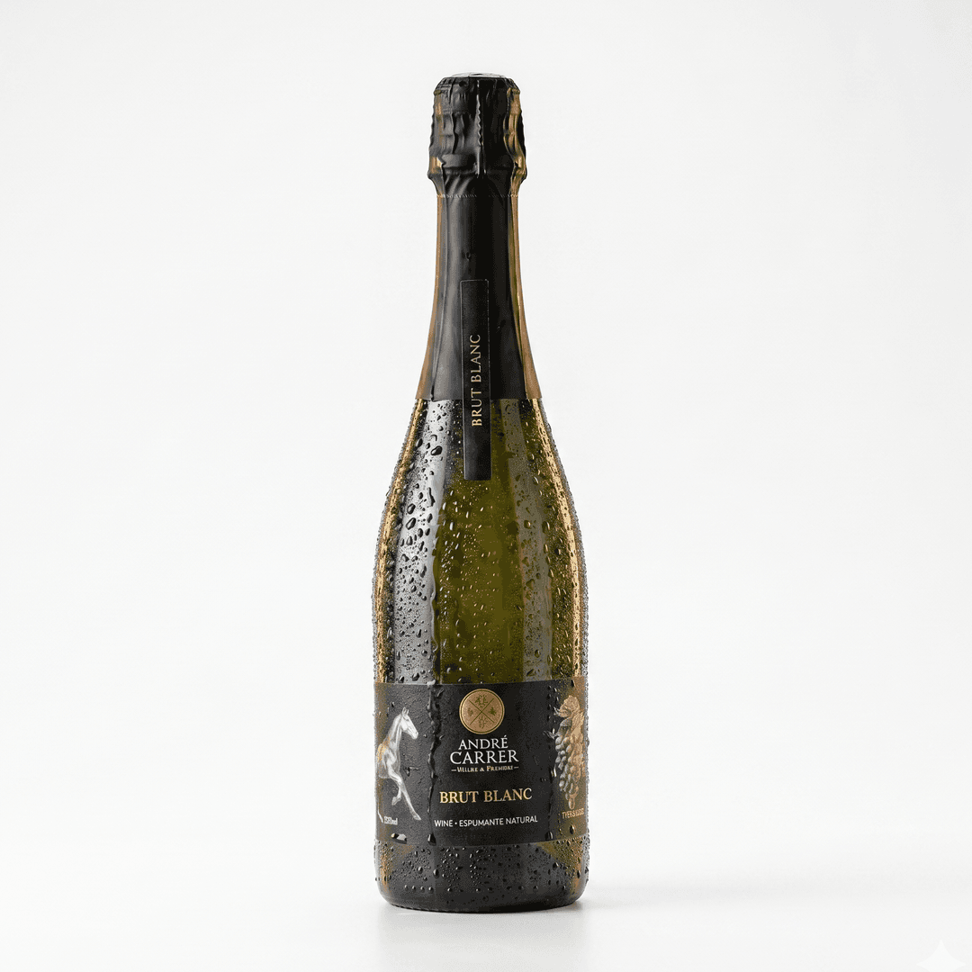 André Carrer Brut Blanc — Leve, aromático, sem amargor e doce na medida certa! É possível sentir o aroma da uva! Espumante maravilhoso