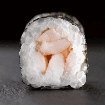 Hossomaki Ebimaki — Enrolado de Camarão Cozido, Arroz e Alga Nori