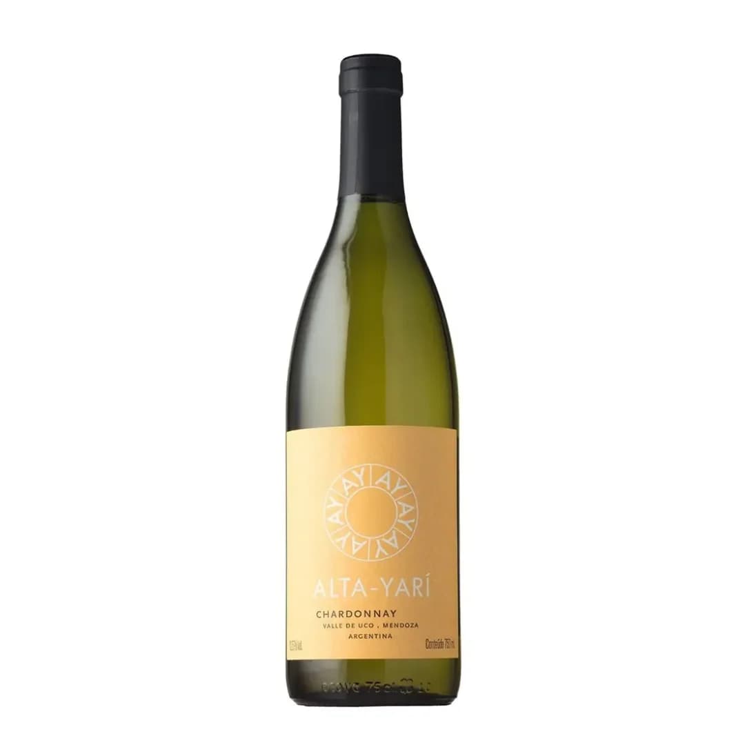 Alta Yari Chardonnay — Cor limão com reflexos dourados. Muito puro no nariz, exibe maçã, limão, ervas frescas, floral e notas minerais. Paladar leve, com belíssima acidez cítrica, final sápido, elegante.