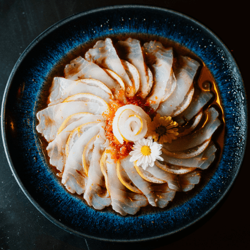 Carpaccio Peixe Branco Shiromi